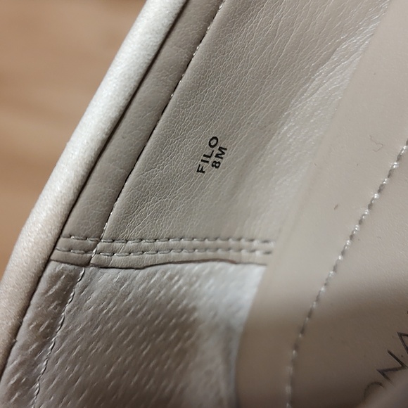 Donald Pliner Light Taupe Filo Horsebit Woven Look Driving Loafer Size 8 - Picture 8 of 9